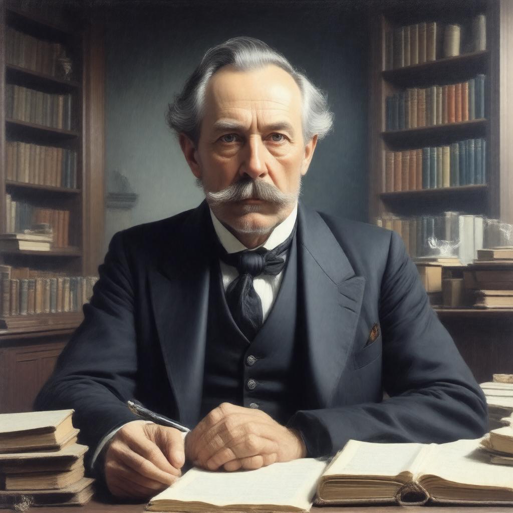 AI-created image of Bram Stoker