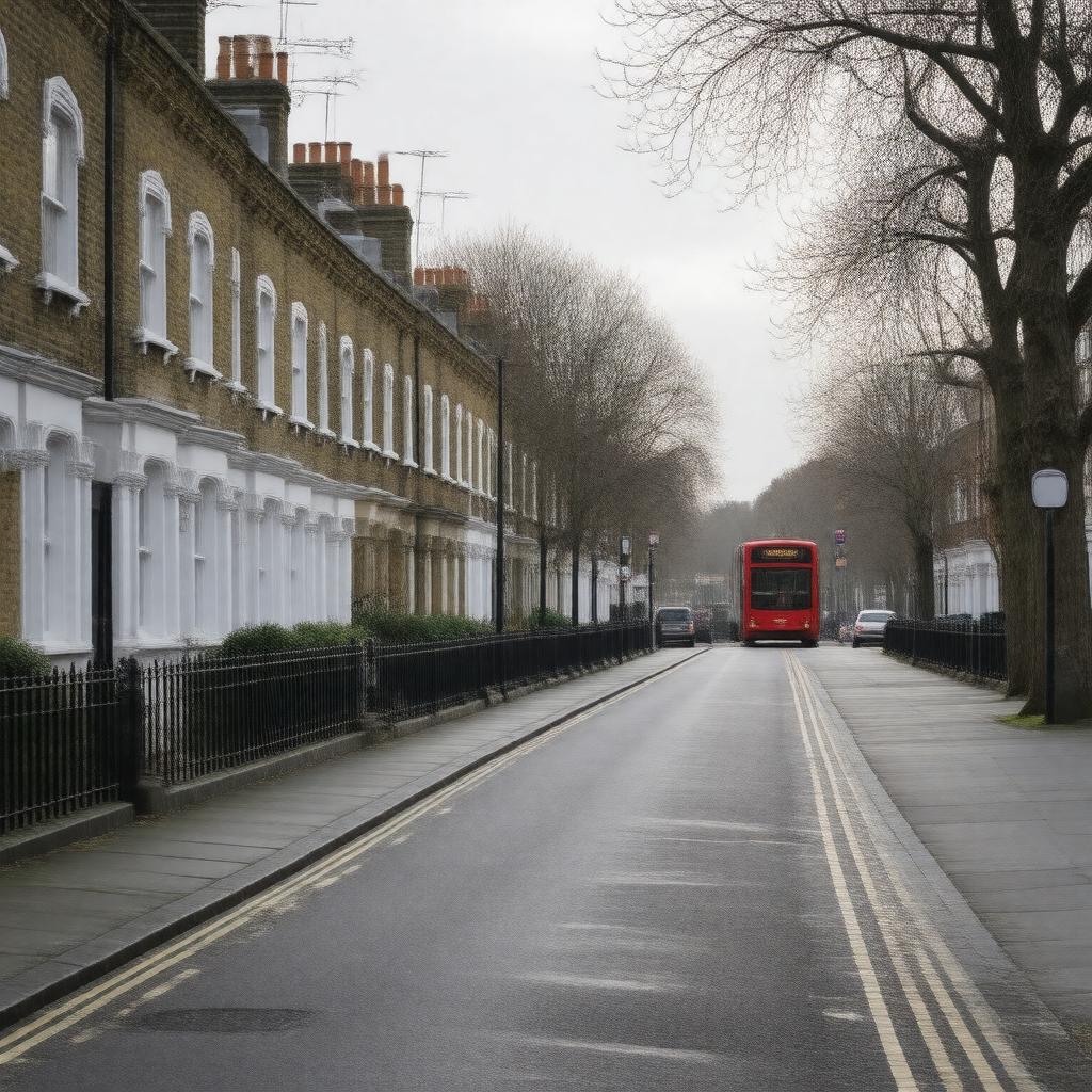 AI-created image of Bramley Road, London W10 6SZ