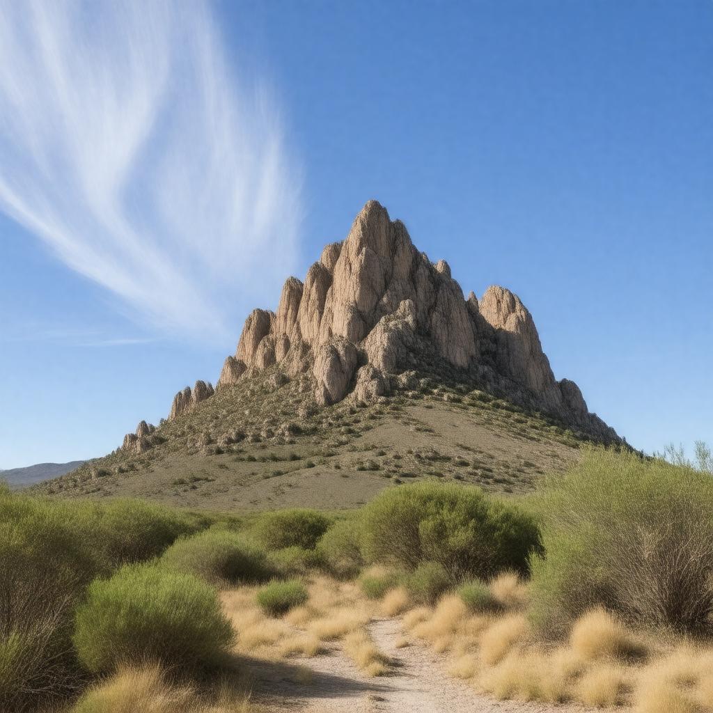 Click to view larger image AI-created image of Brandberg Mountain