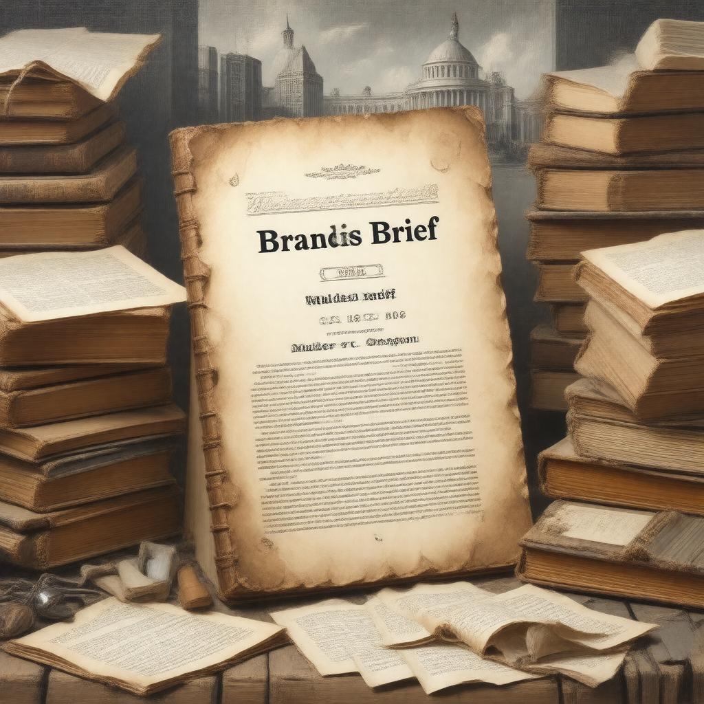 AI-created image of Brandeis Brief