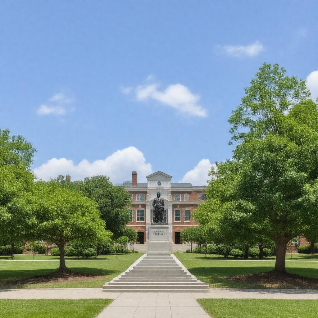 AI-created image of Brandeis University, Waltham, Massachusetts