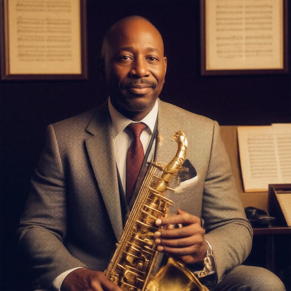 AI-created image of Branford Marsalis
