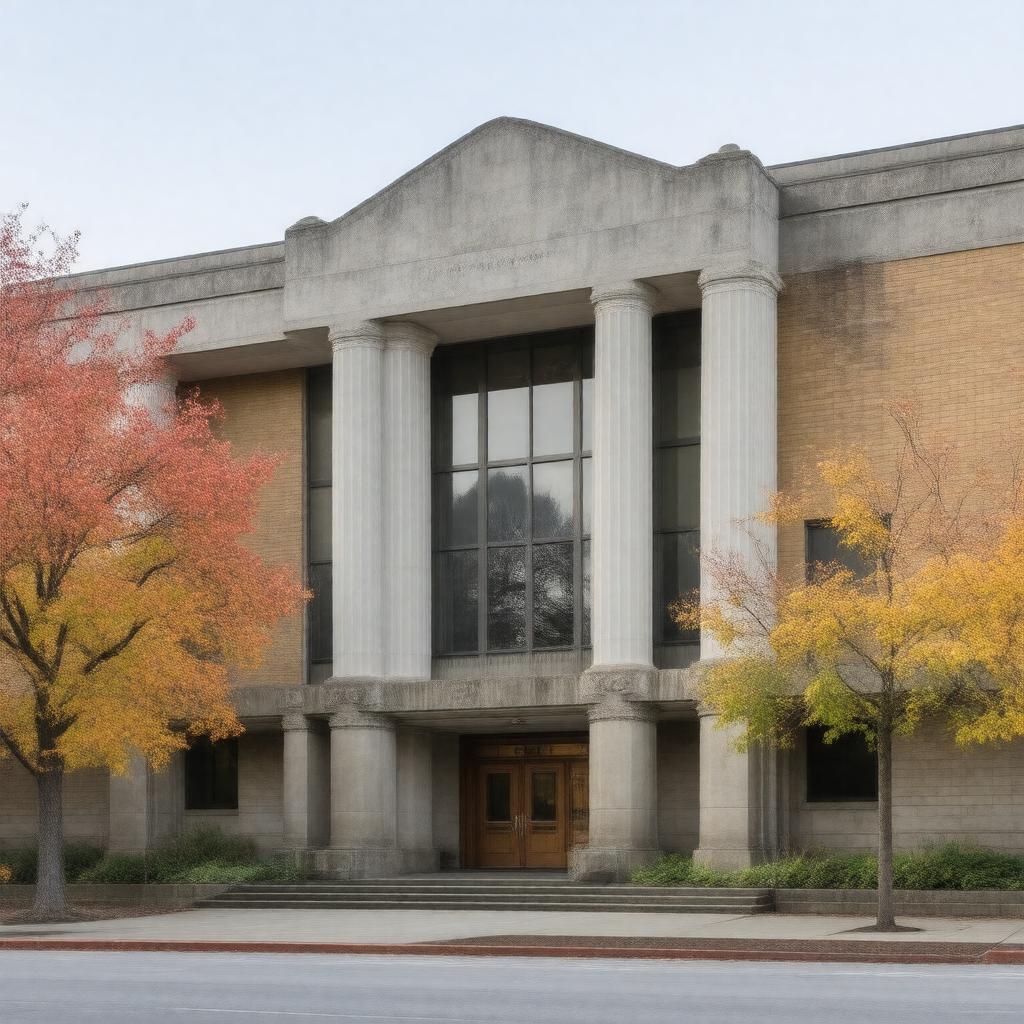 AI-created image of Branford Price Millar Library