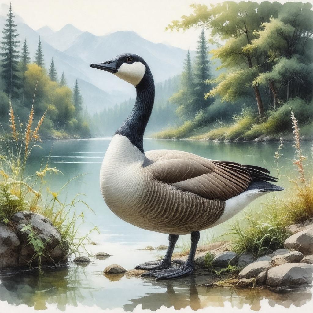 AI-created image of Branta canadensis moffitti