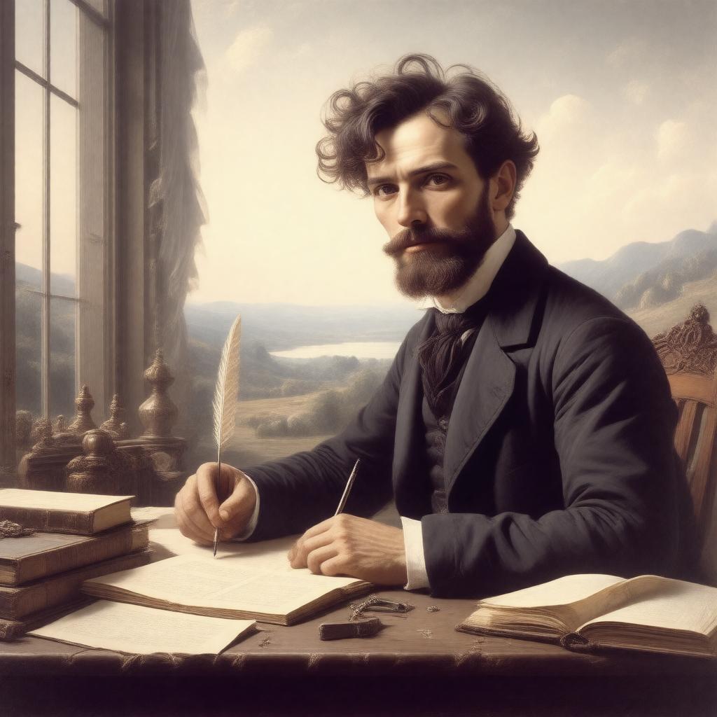 AI-created image of Branwell Brontë