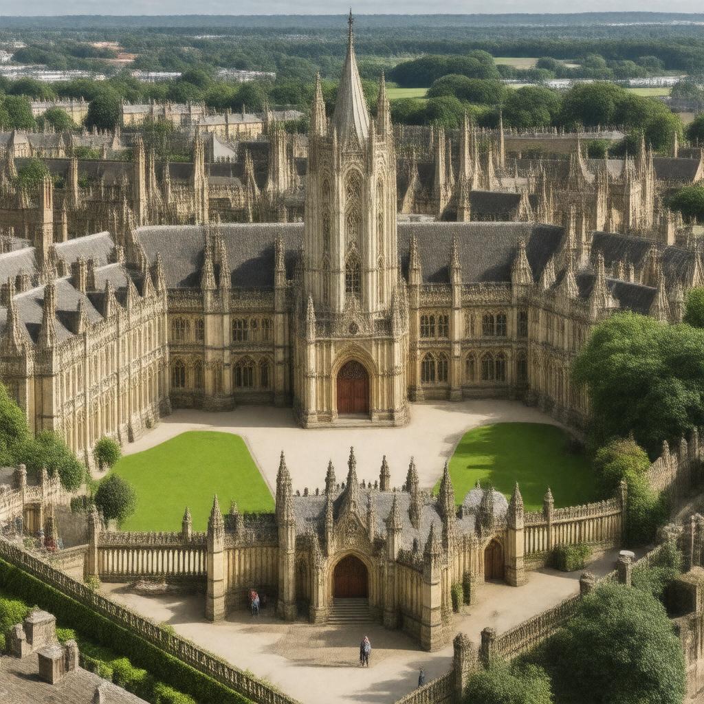 AI-created image of Brasenose College