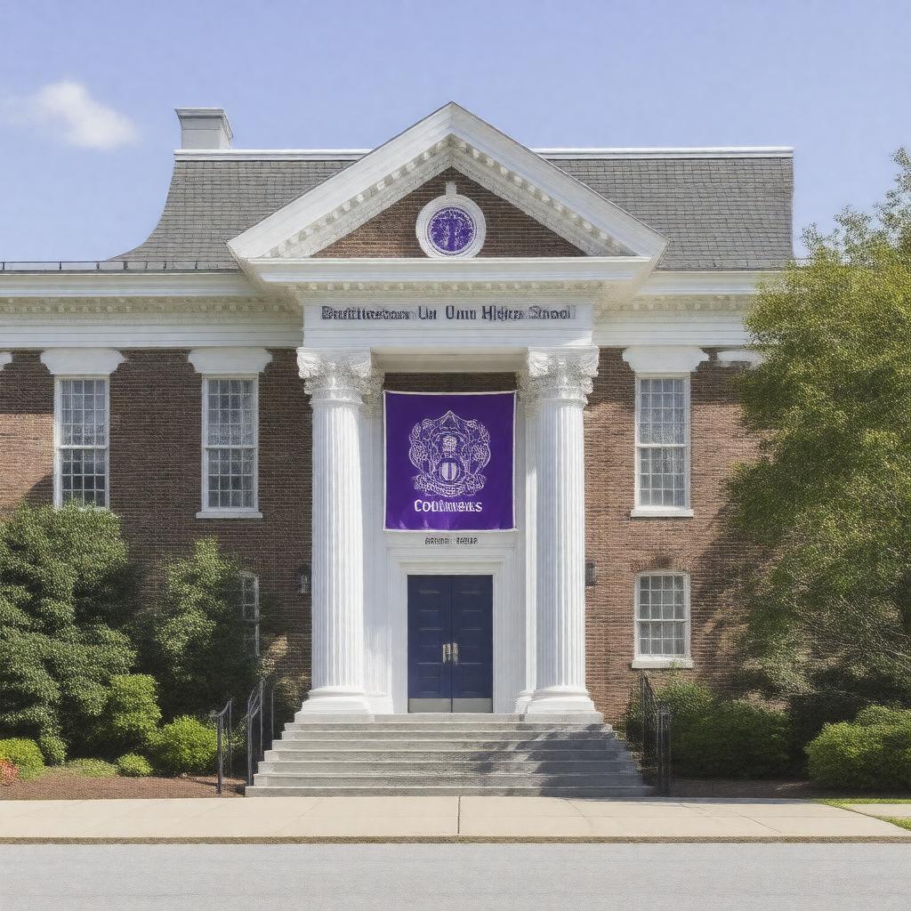 AI-created image of Brattleboro Union High School