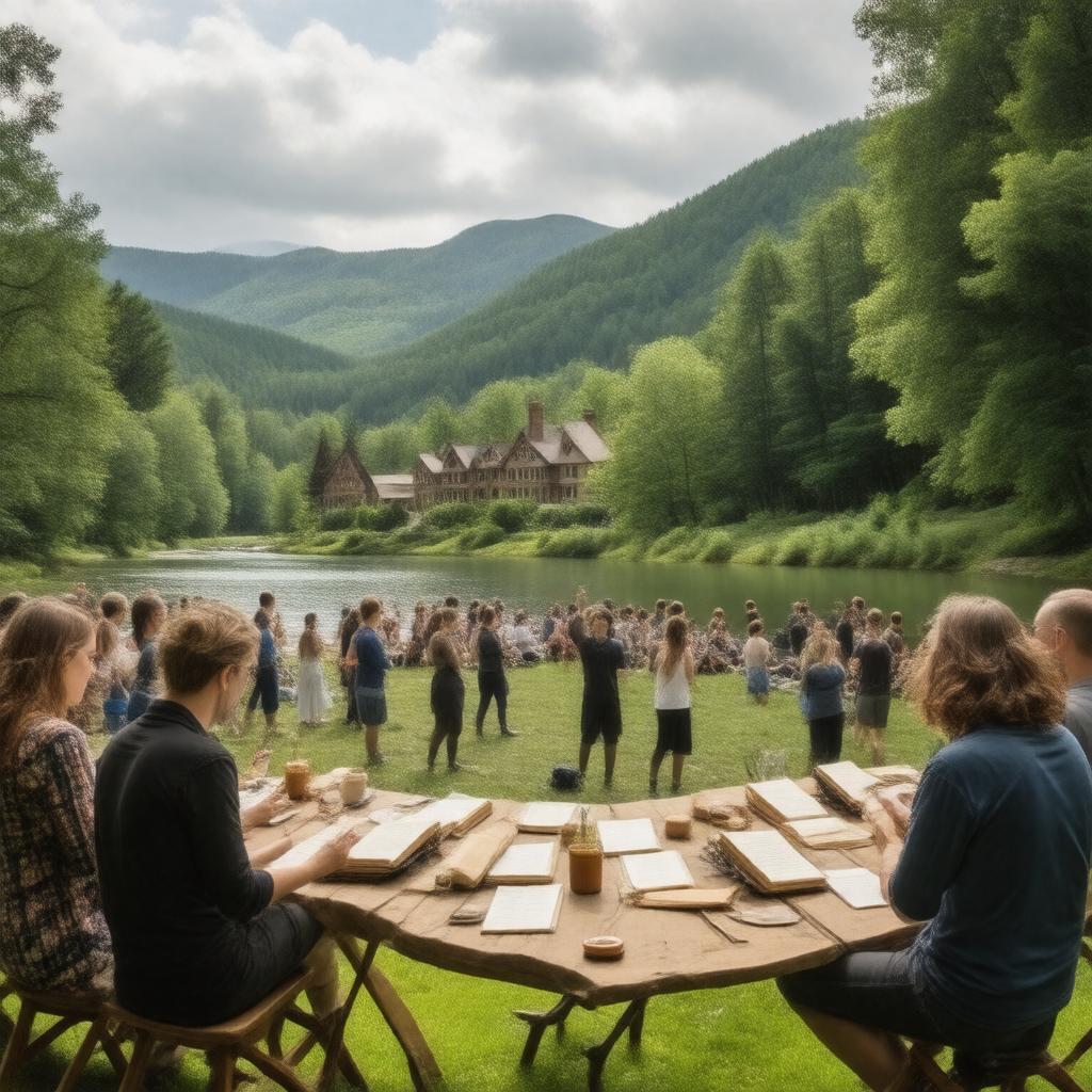 Click to view larger image AI-created image of Bread Loaf Writers' Conference