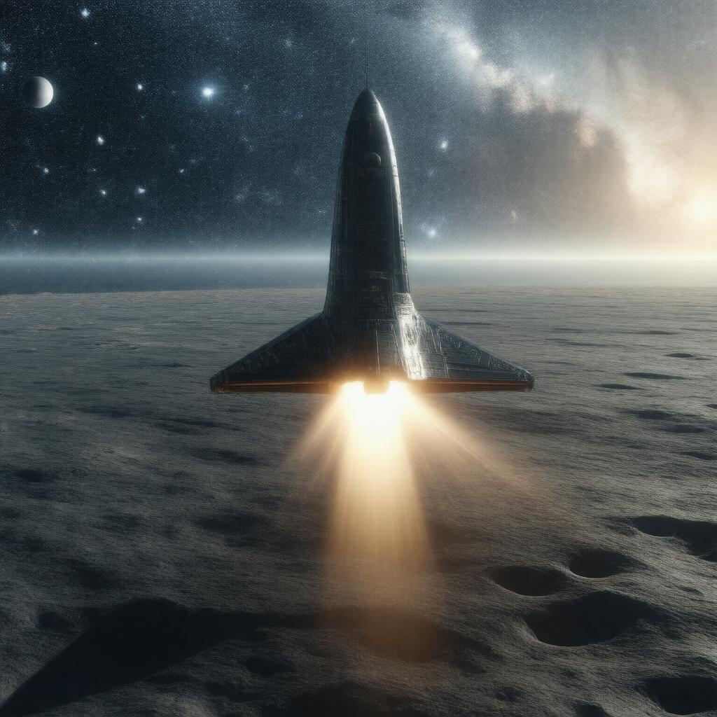 AI-created image of Breakthrough Starshot