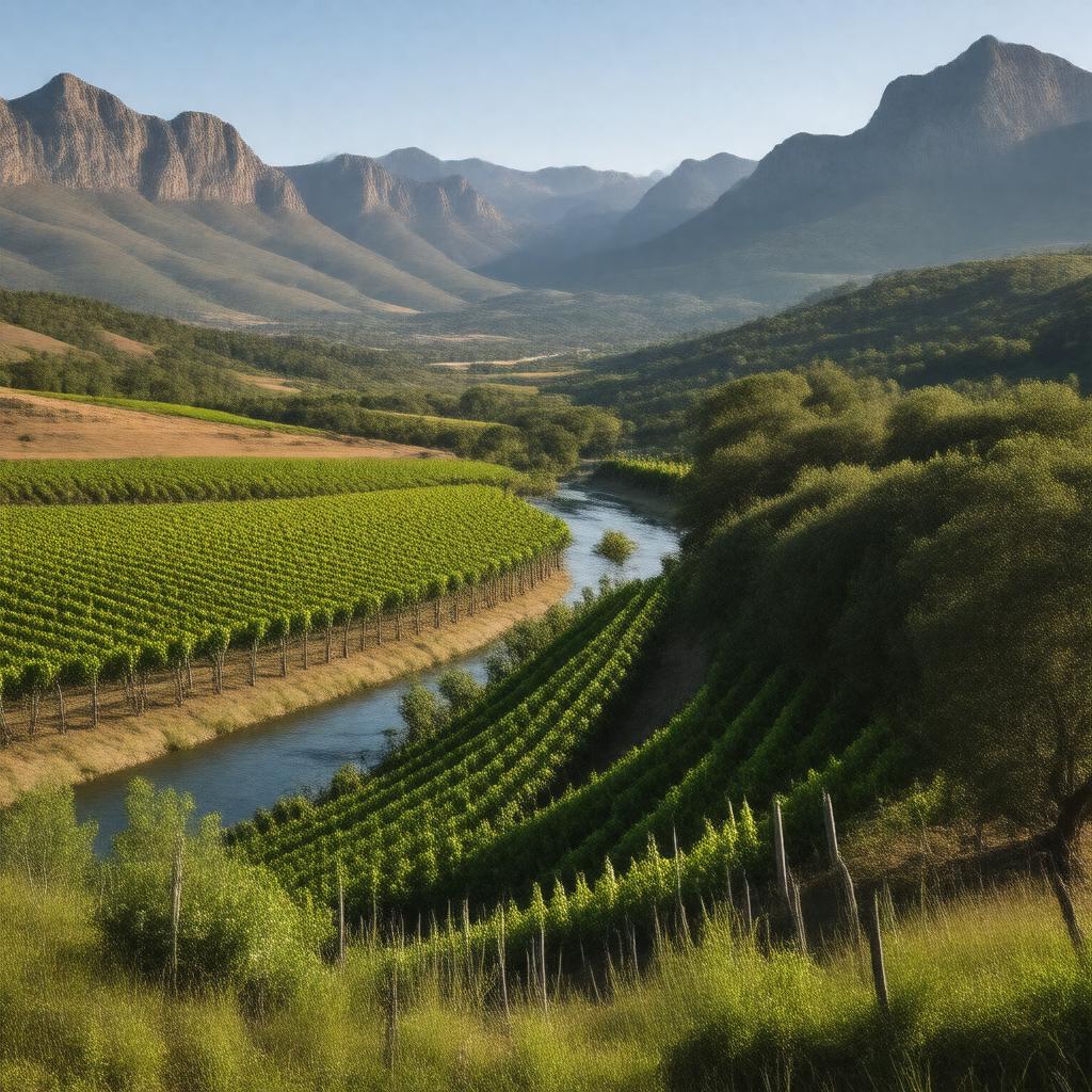 AI-created image of Breede River Valley