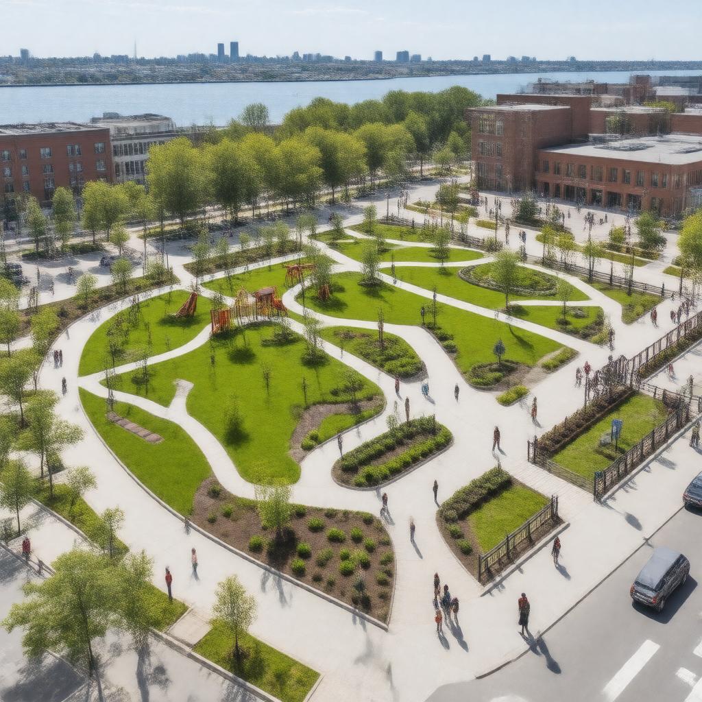 AI-created image of Bremen Street Park