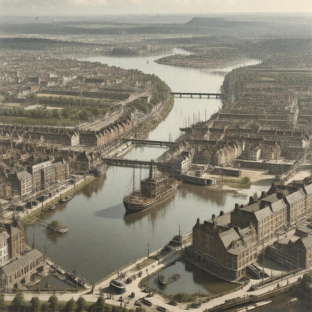 AI-created image of Brentford Dock