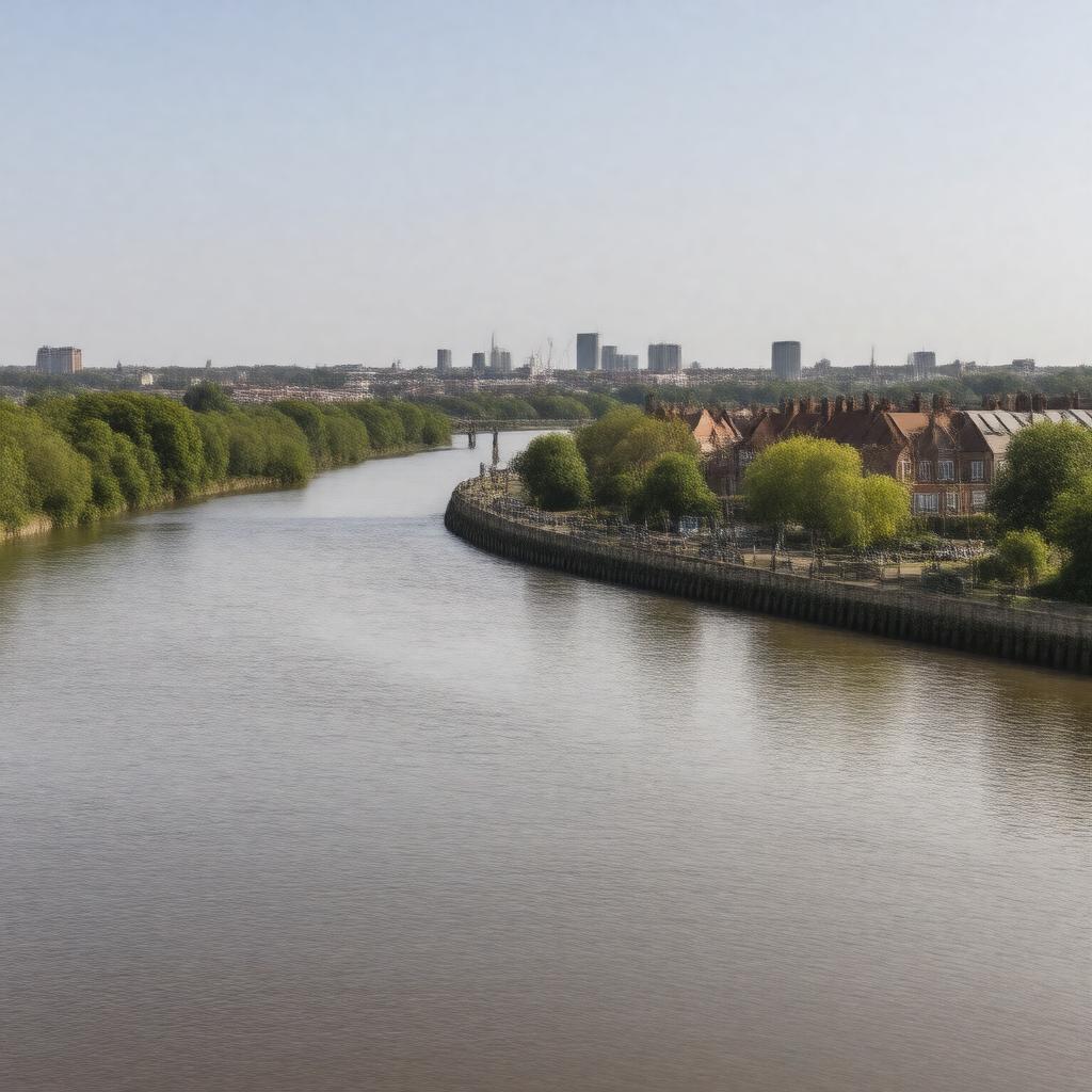 AI-created image of Brentford, London, England