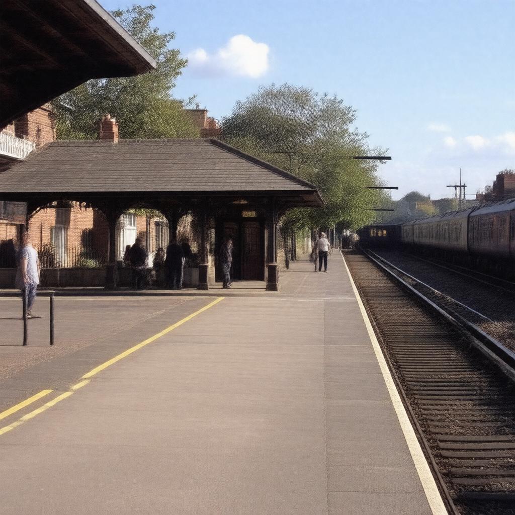 AI-created image of Brentford railway station