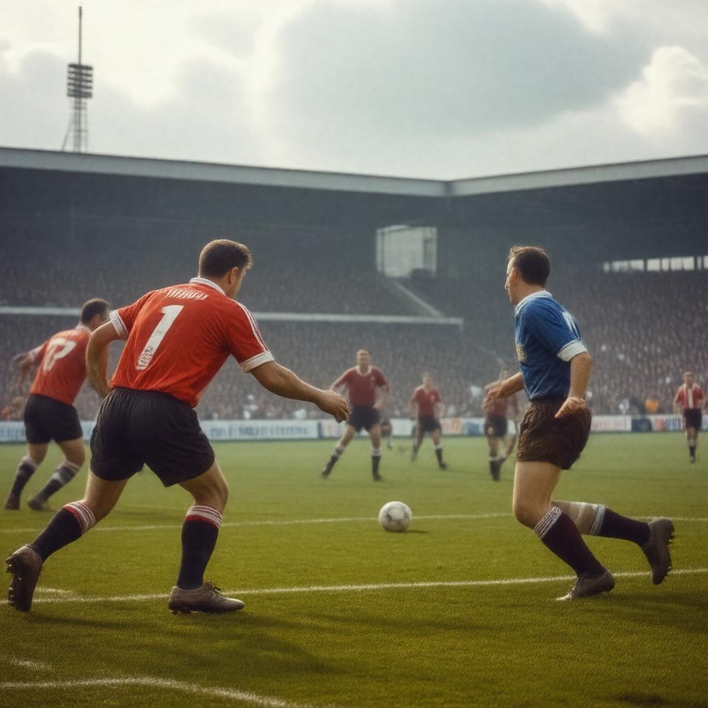 AI-created image of Brentford vs Leicester City, 1949