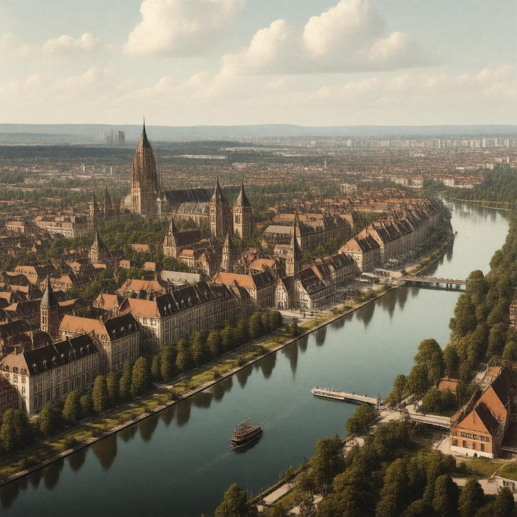 AI-created image of Breslau, German Empire