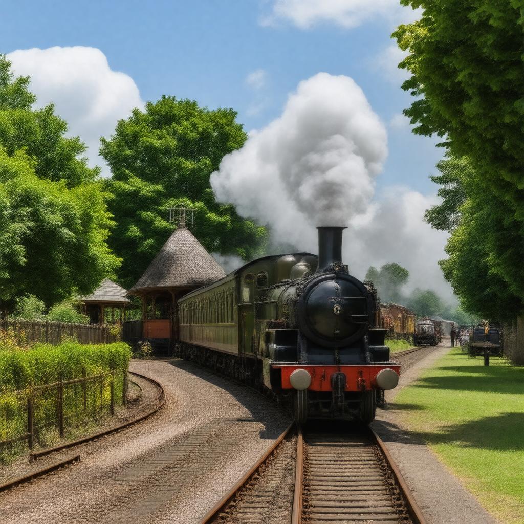AI-created image of Bressingham Steam & Gardens
