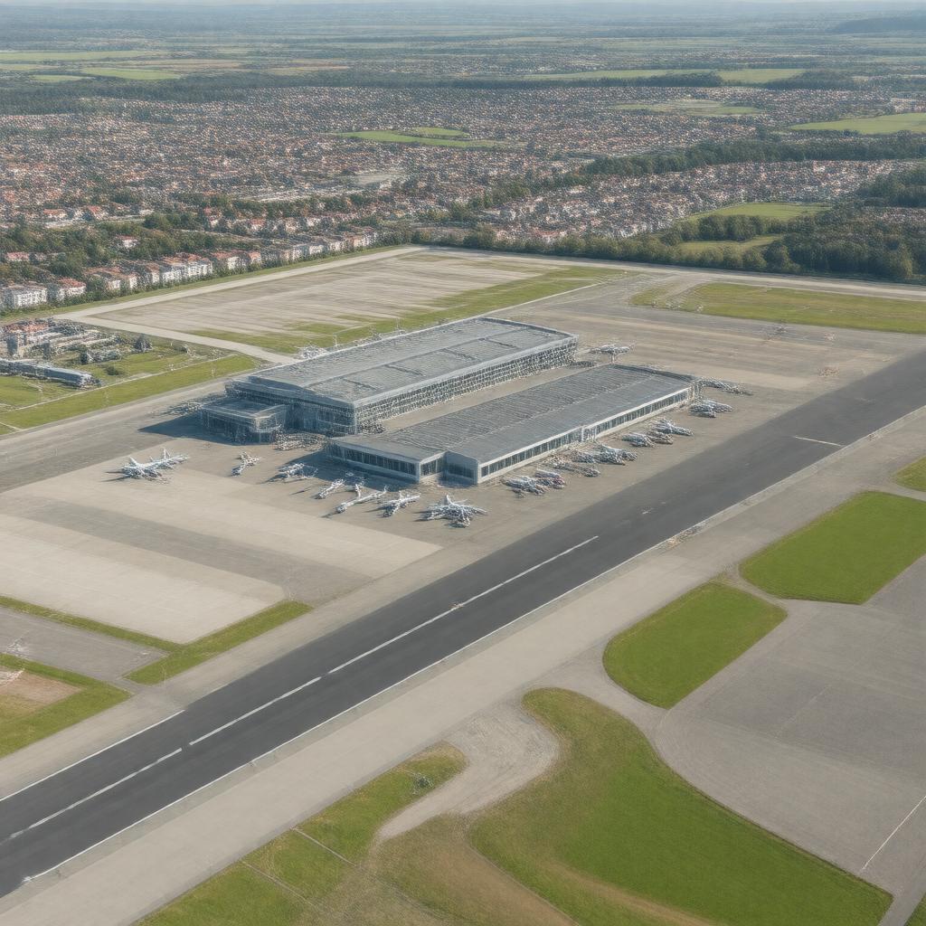 Click to view larger image AI-created image of Brest Airport