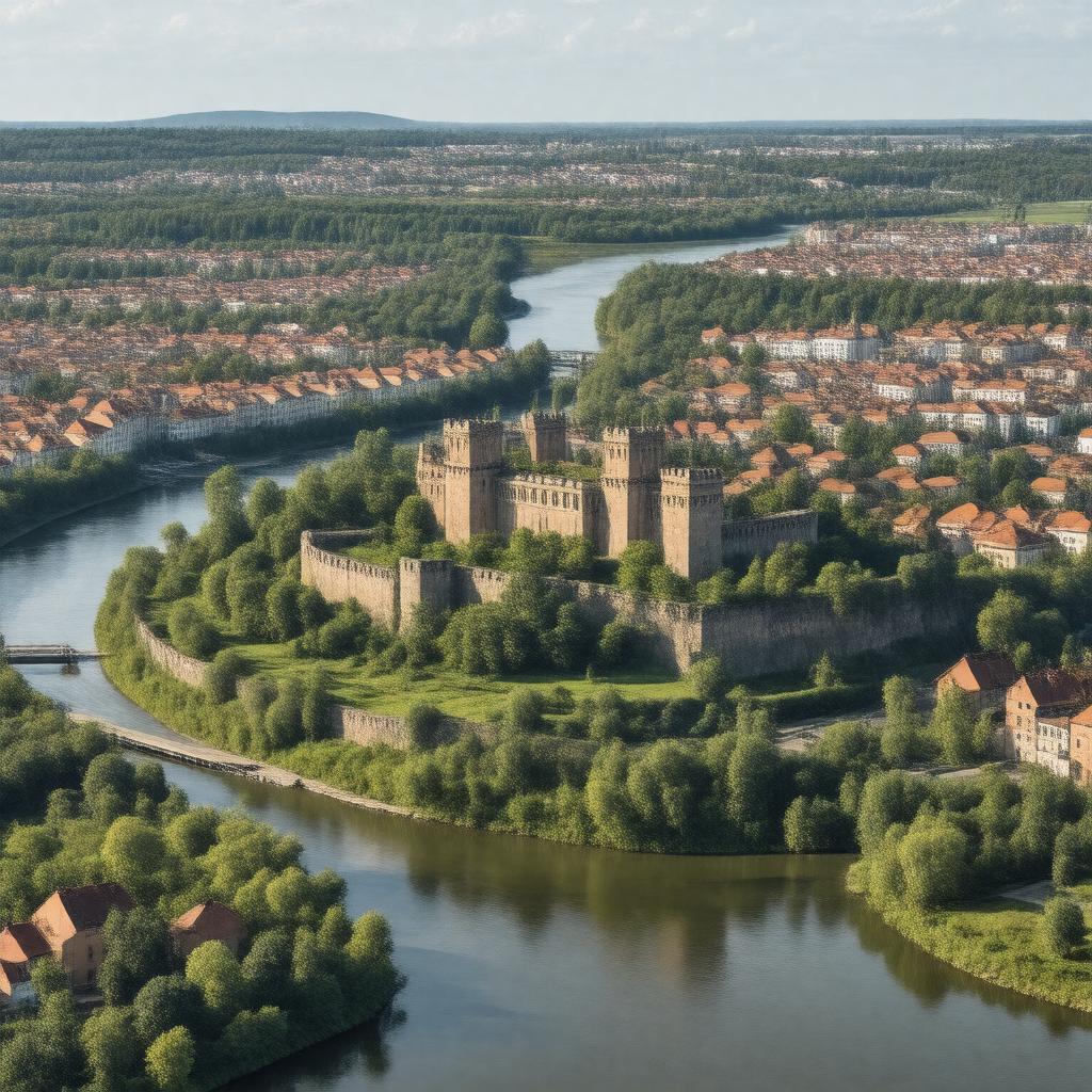 AI-created image of Brest, Belarus