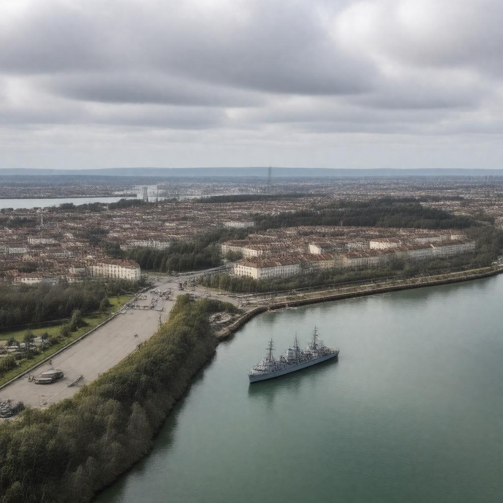 AI-created image of Brest, France