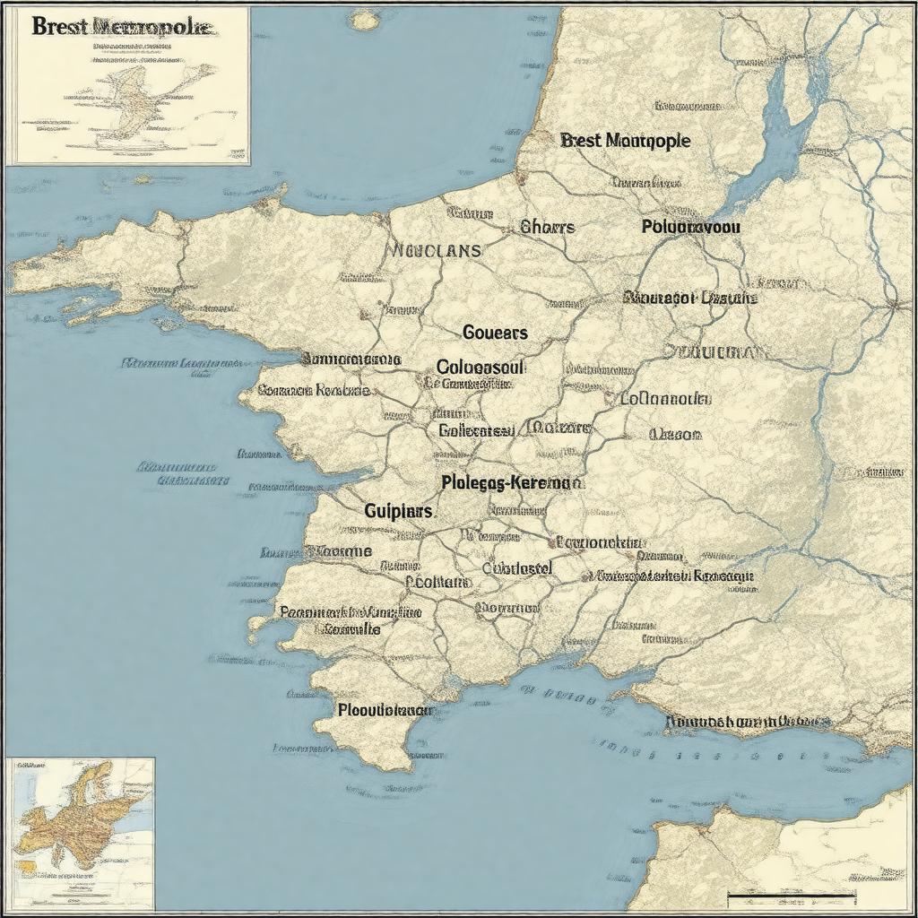 AI-created image of Brest Métropole