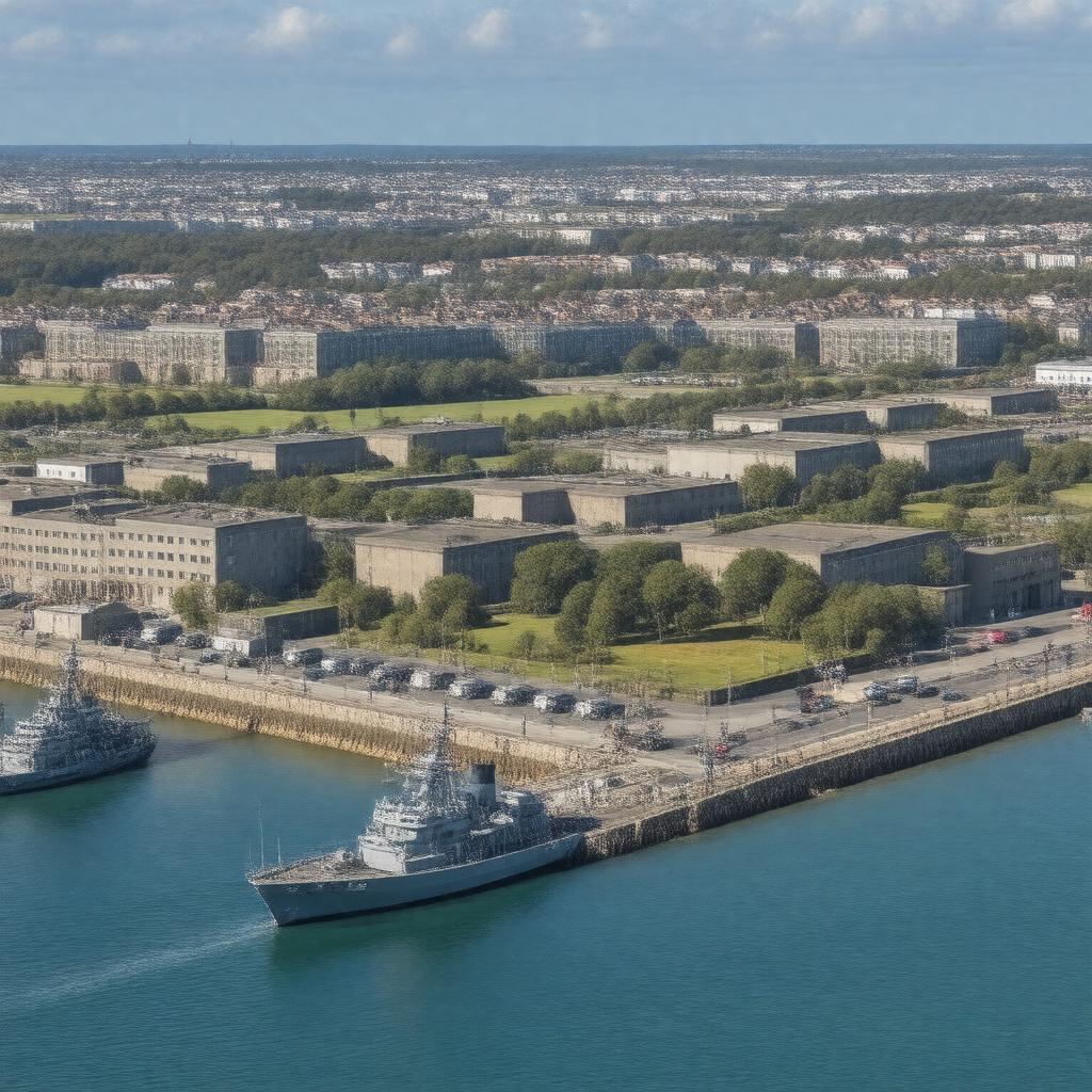 Click to view larger image AI-created image of Brest Naval Training Centre