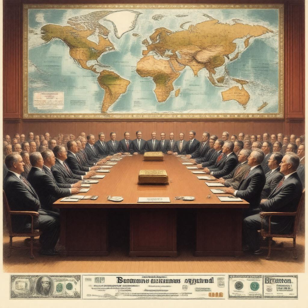 AI-created image of Bretton Woods system