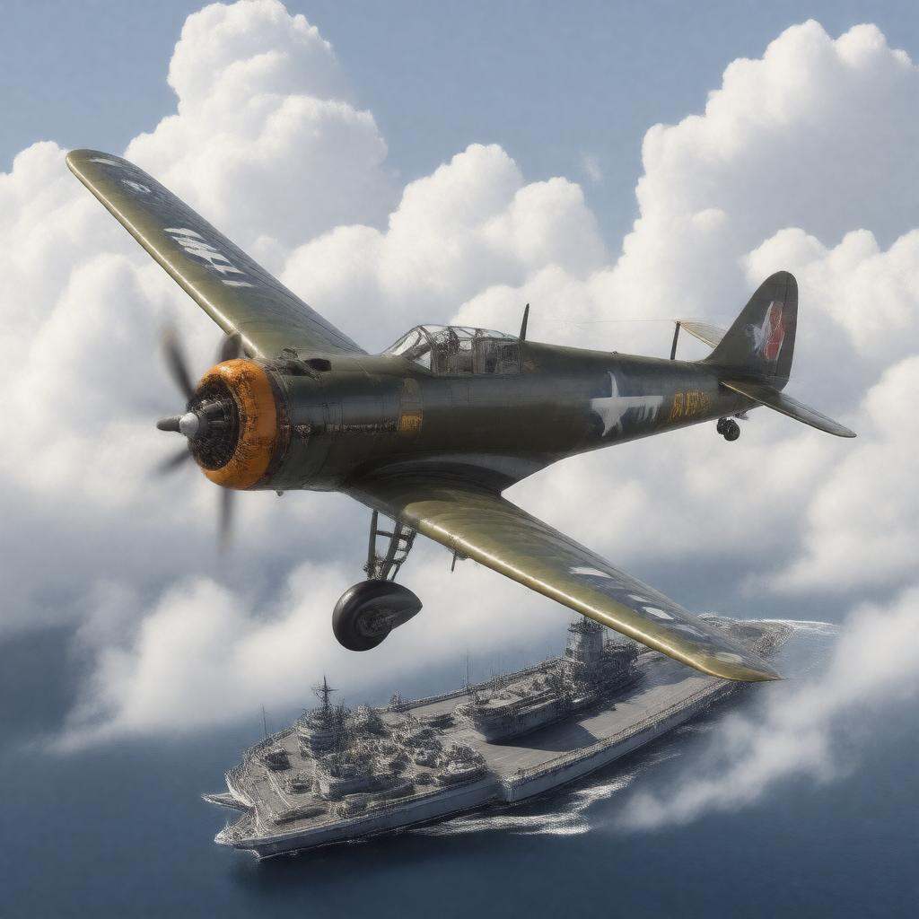 AI-created image of Brewster F2A Buffalo