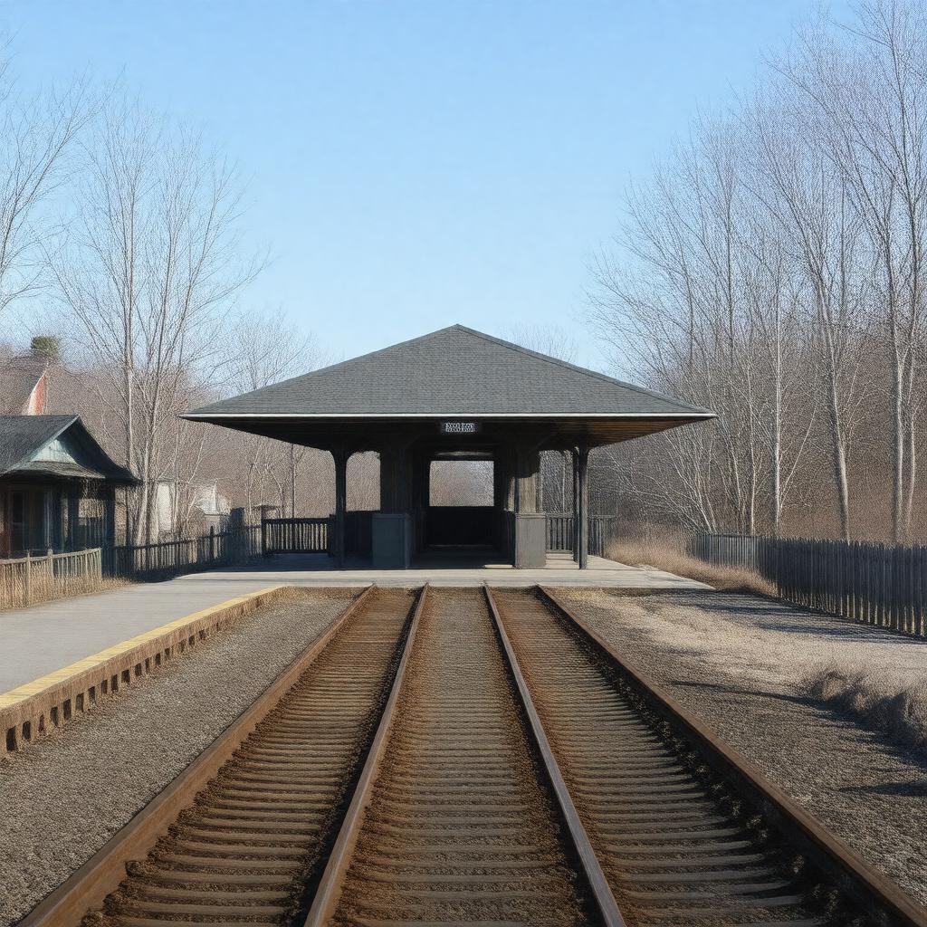 AI-created image of Brewster (train station)
