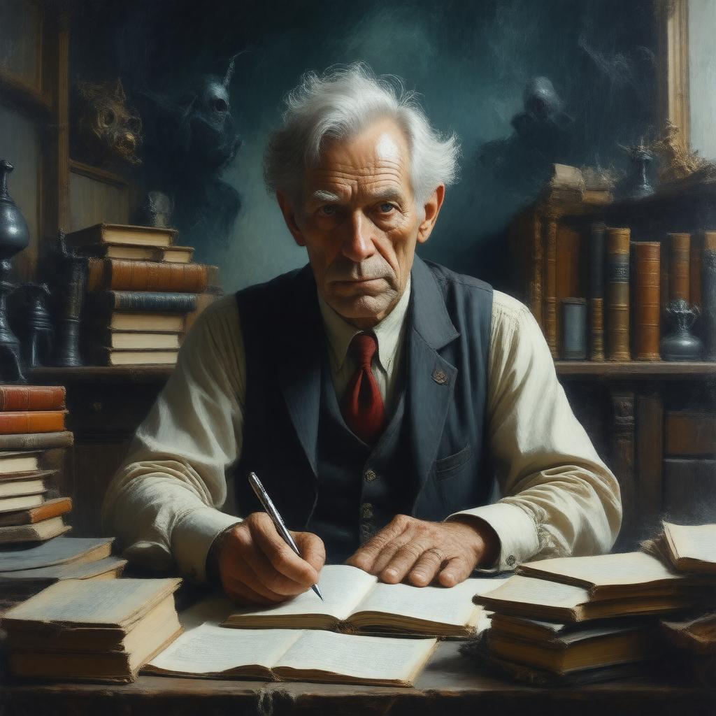 AI-created image of Brian Lumley