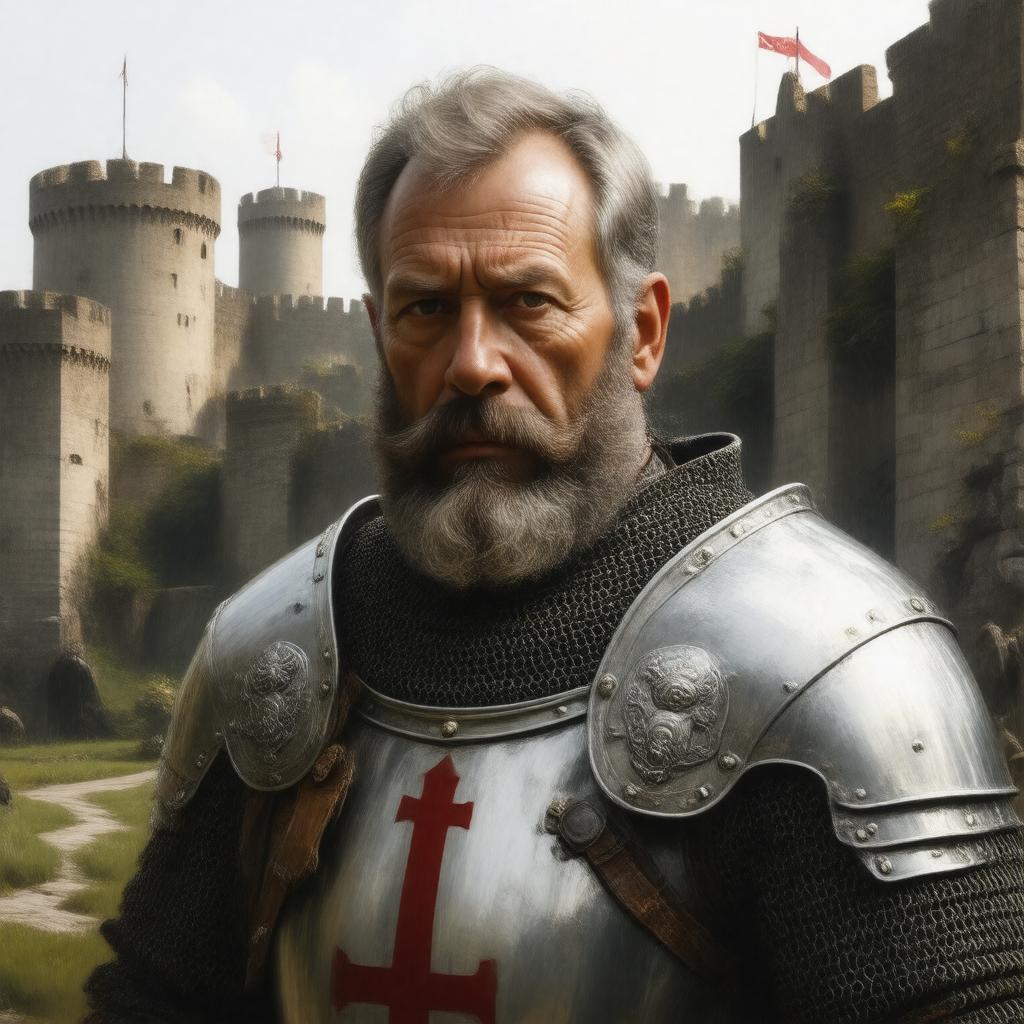 AI-created image of Brian de Bois-Guilbert