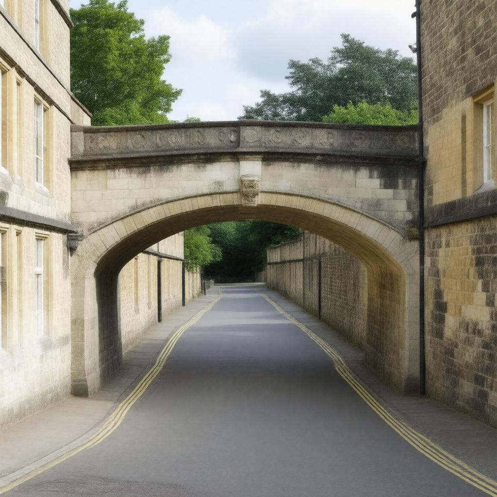AI-created image of Bridge of Sighs (Oxford)