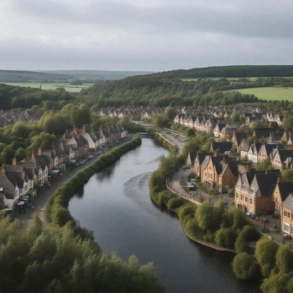 AI-created image of Bridgend