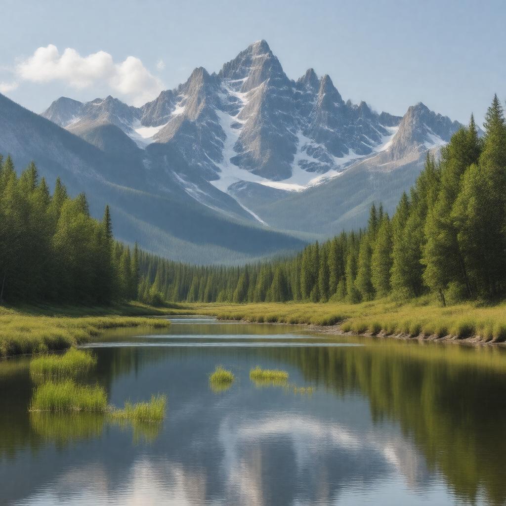 AI-created image of Bridger Wilderness