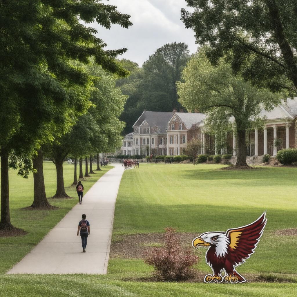 Click to view larger image AI-created image of Bridgewater College