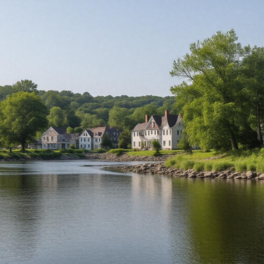 AI-created image of Bridgewater, Massachusetts