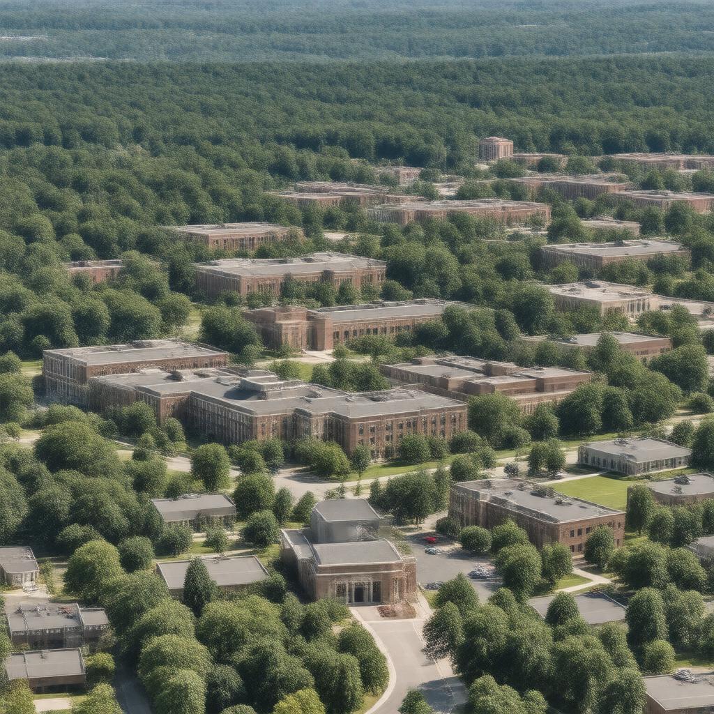 Click to view larger image AI-created image of Bridgewater State University