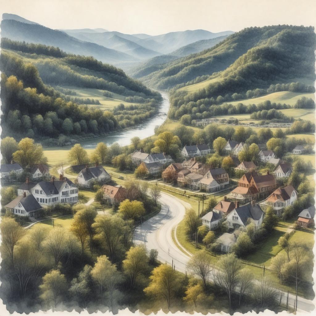 Click to view larger image AI-created image of Bridgewater, Virginia