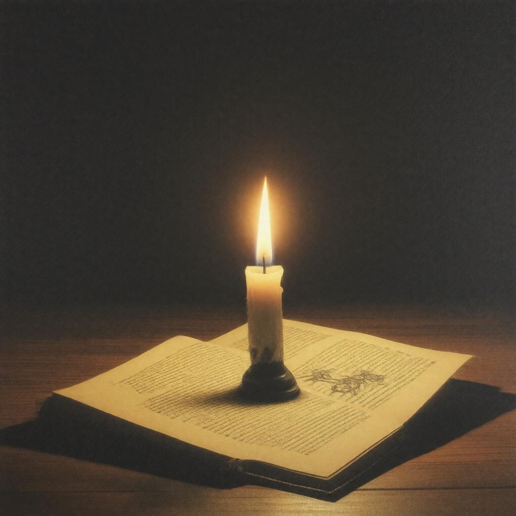 Click to view larger image AI-created image of Brief Candle in the Dark