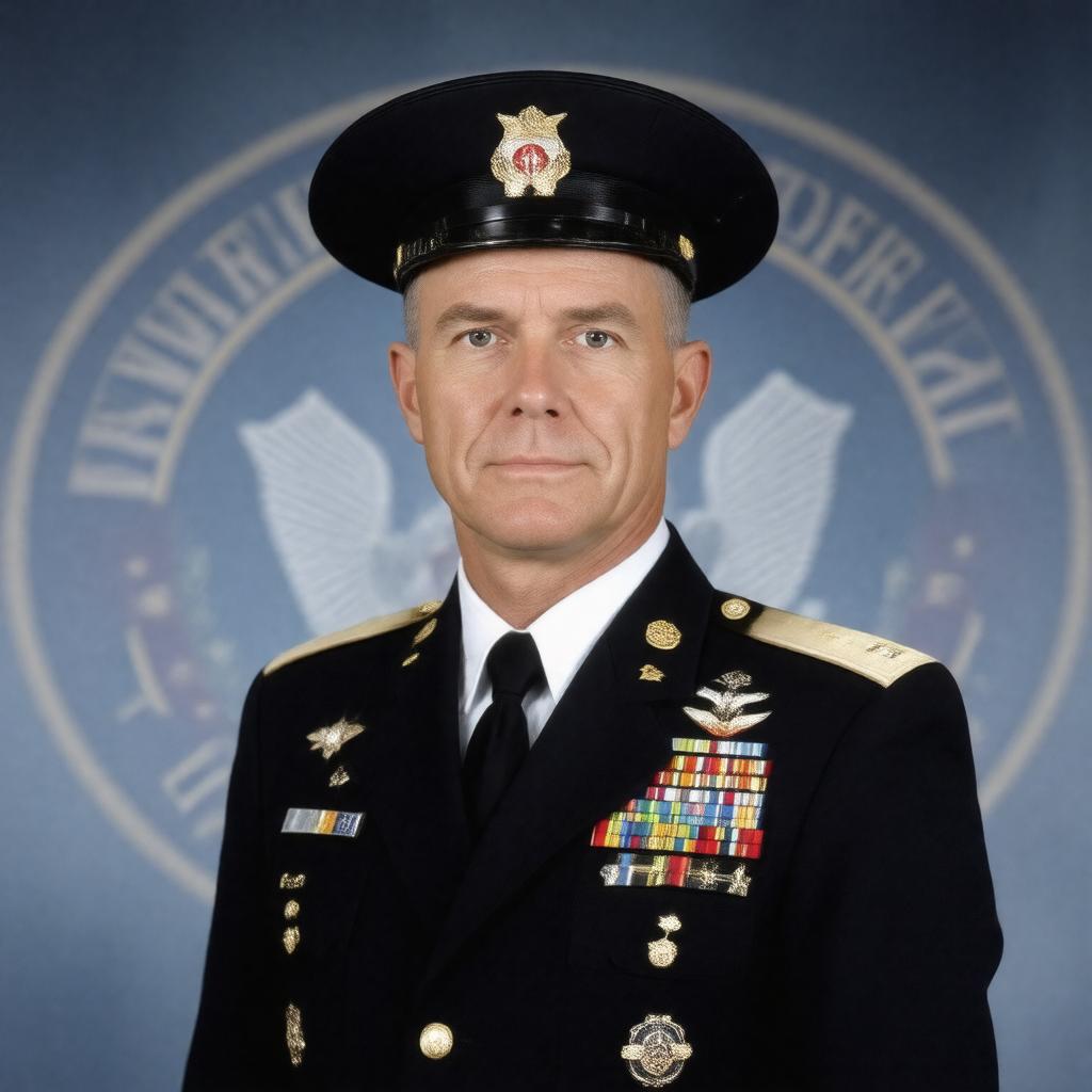 Click to view larger image AI-created image of Brigadier General Robert W. Clark II