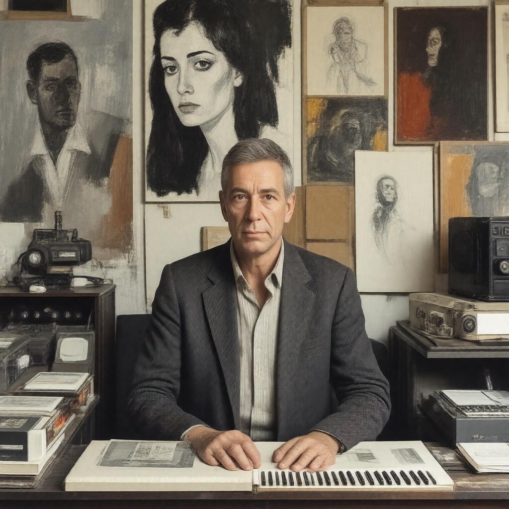 AI-created image of Brion Gysin