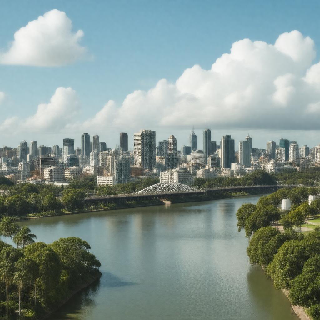 AI-created image of Brisbane, Queensland, Australia
