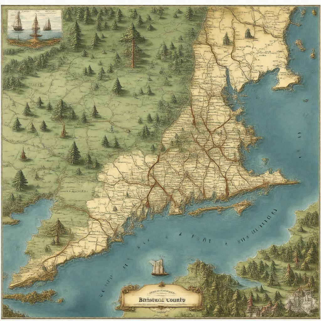 AI-created image of Bristol County, Massachusetts