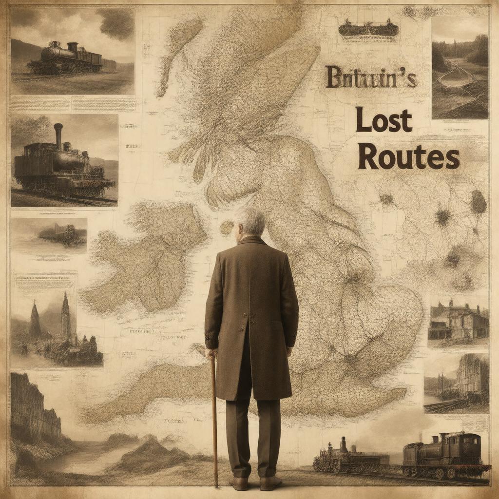 AI-created image of Britain's Lost Routes with Griff Rhys Jones