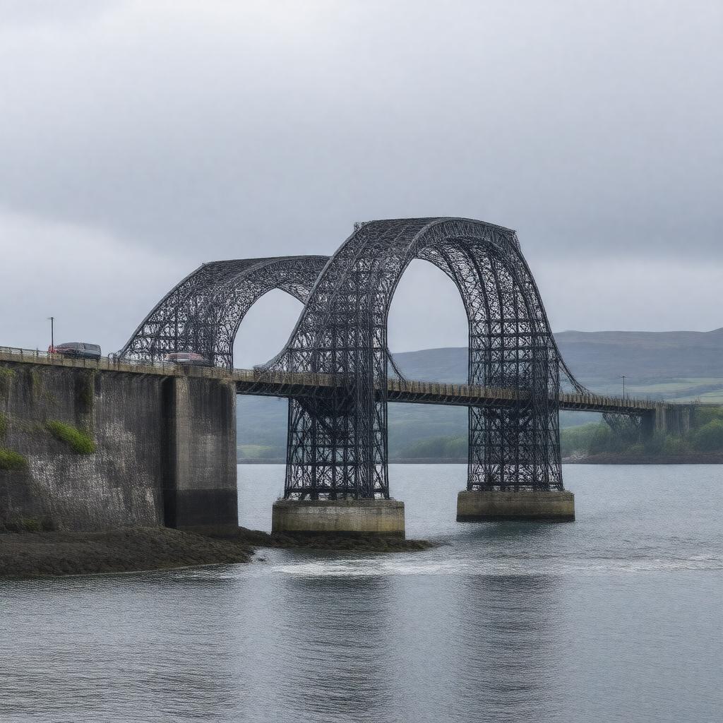 Click to view larger image AI-created image of Britannia Bridge