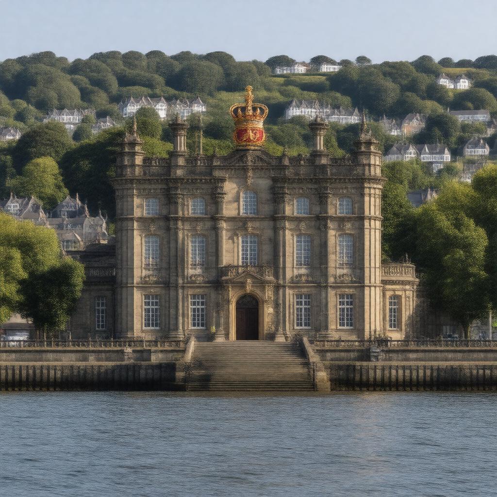 AI-created image of Britannia Royal Naval College