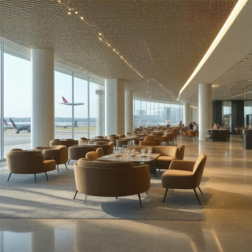 AI-created image of British Airways Galleries Lounge