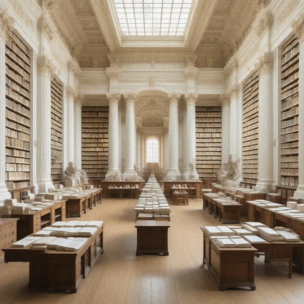 AI-created image of British Architectural Library