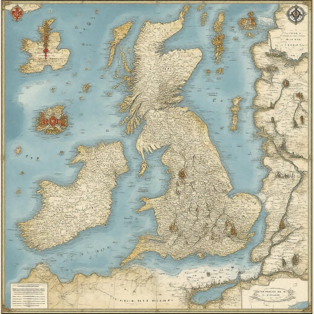 AI-created image of British Crown Dependencies