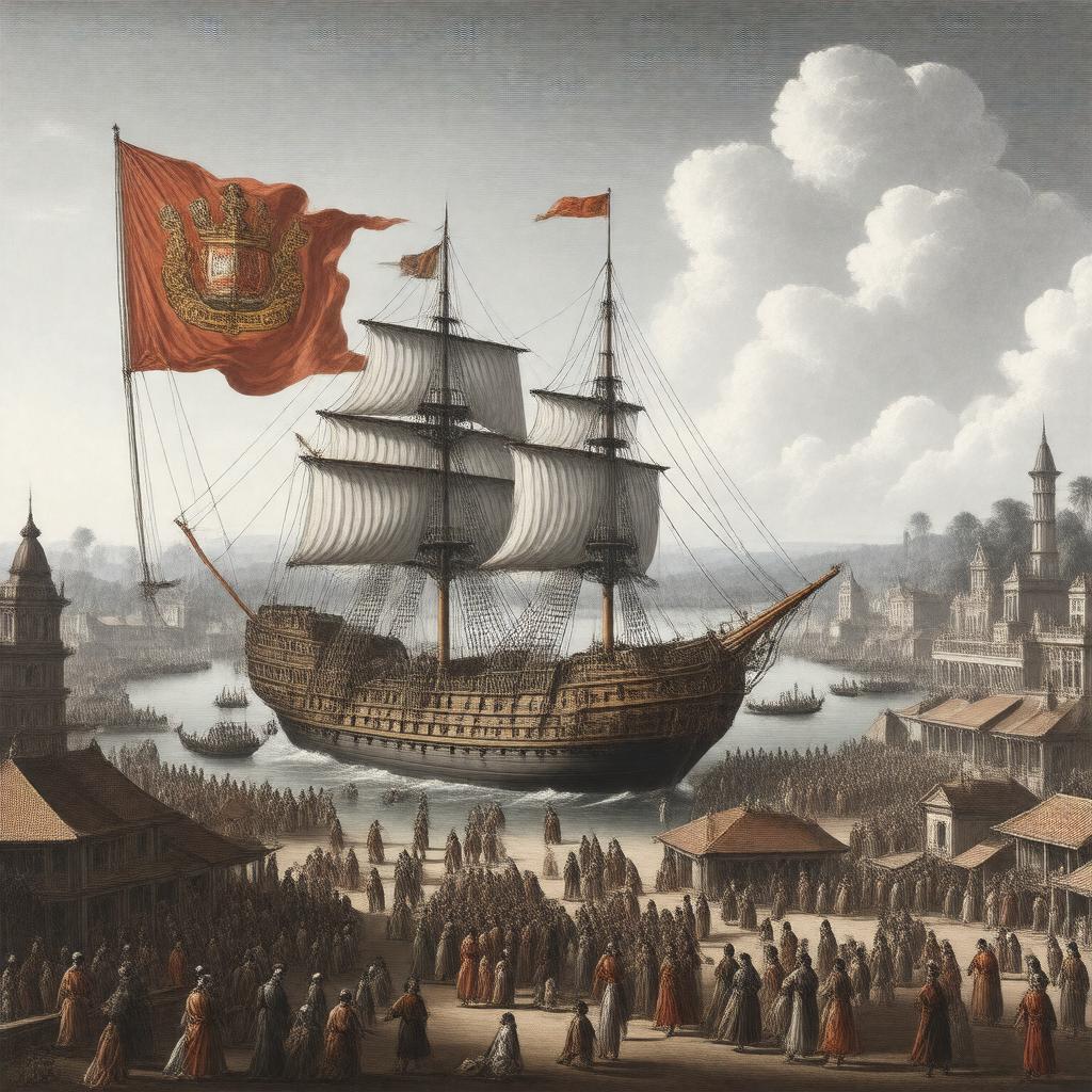 AI-created image of British East India Company